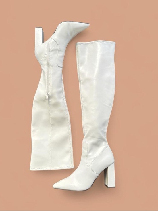 Wild Pair Shoes - Wild Pair EILEENE Faux Leather Knee-High Boots